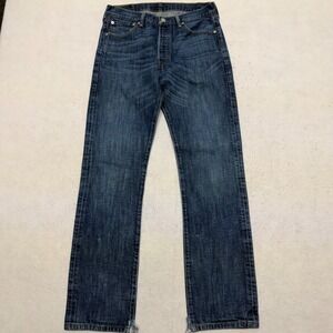Levi's 501 Men's Jeans 33x34 (32x32) Straight Leg Button Fly Blue Denim Classic
